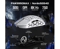 Attack Shark R5Ultra UltralightCarbon 8kHz/42kDPI PAW3950MAX Omron biała - 1472676 - zdjęcie 6